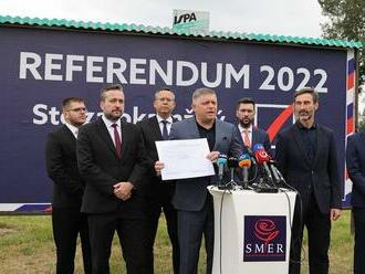 Fico: Na referendum máme 350-tisíc podpisov. Neviem, koľko naškrabkali v Hlase