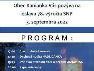 OSLAVY 78. VÝROČIA SNP KANIANKA