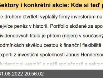 Sektory i konkrétní akcie: Kde si teď přijdete na nejvyšší dividendy?
