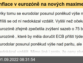 Inflace v eurozóně na nových maximech