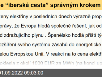 Je “iberská cesta” správným krokem k zastavení růstu cen elektřiny? - Rozbřesk