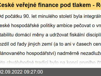 České veřejné finance pod tlakem - Rozbřesk