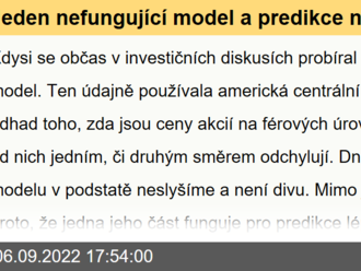 Jeden nefungující model a predikce návratnosti akcií pro následujících deset let