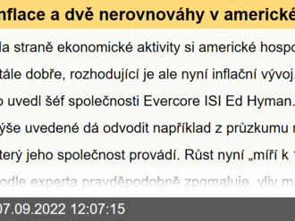 Inflace a dvě nerovnováhy v americké ekonomice