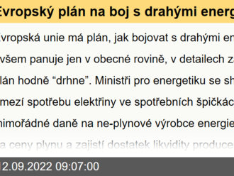 Evropský plán na boj s drahými energiemi zatím přináší víc otázek než odpovědí - Rozbřesk