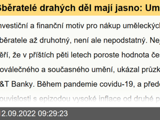 Sběratelé drahých děl mají jasno: Umění je   investice