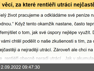 7 věcí, za které rentiéři utrácí nejčastěji