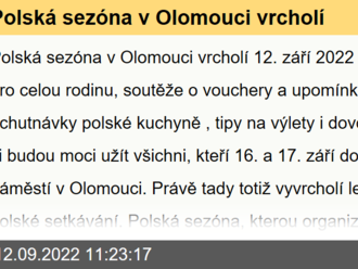 Polská sezóna v Olomouci vrcholí