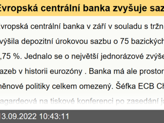 Evropská centrální banka zvyšuje sazby, je ale   mezi mlýnskými kameny