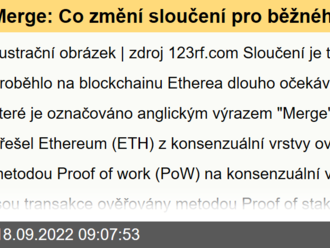 Merge na blockchainu Etherea: Co změní sloučení pro běžného uživatele?