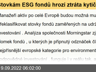 Stovkám ESG fondů hrozí ztráta kytičky. Evropská ritéria pro zodpovědné investování splňuje jenom zlomek z nich, tvrdí analýza