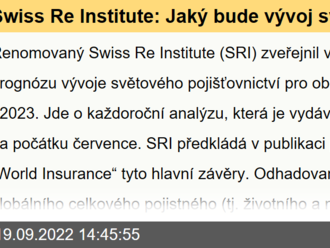 Swiss Re Institute: Jaký bude vývoj světového pojišťovnictví v období 2022–2023?