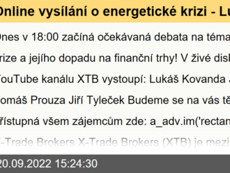 Online vysílání o energetické krizi - Lukáš Kovanda, Jaroslav Šura, Tomáš Prouza, Jiří Tyleček