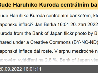 Bude Haruhiko Kuroda centrálním bankéřem, který vrátí Japonsku inflaci?