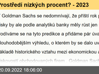 Prostředí nízkých procent? - 2023