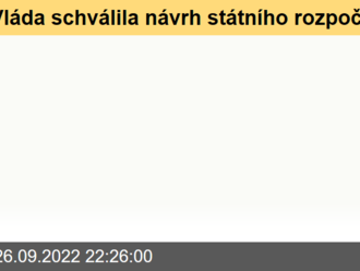 Vláda schválila návrh státního rozpočtu na rok 2023 s deficitem ve výši 299 miliard korun  