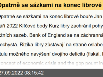 Opatrně se sázkami na konec librové bouře