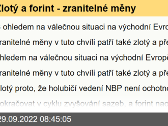 Zlotý a forint - zranitelné měny