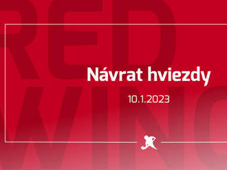 Red Wings v utorok posilní hviezdny navrátilec