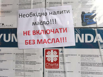 Na Ukrajinu míří z Olomouce zásilka elektrocentrál včetně obřího generátoru