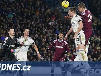 West Ham remizoval v Leedsu a v anglické lize nevyhrál pošesté za sebou