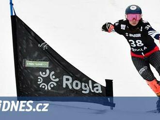 Snowboardistka Maděrová i v Bad Gasteinu jela osmifinále, skončila čtrnáctá