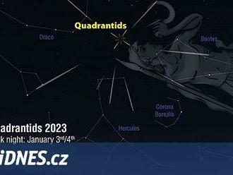 Ve středu nad ránem čekejte vrchol prvního letošního meteorického roje