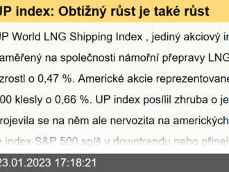 UP index: Obtížný růst je také růst