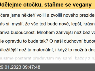 Udělejme otočku, staňme se vegany