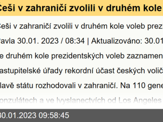 Češi v zahraničí zvolili v druhém kole voleb prezidentem Petra Pavla  