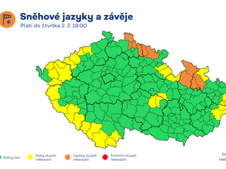 Aktualizace výstrahy 🌬 ❄️ před silným větrem a tvorbou sněhových jazyků a závějí.