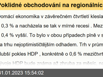 Poklidné obchodování na regionálních trzích  