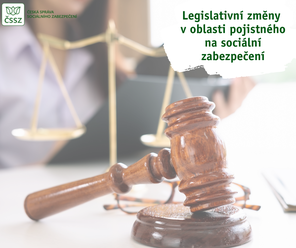 Legislativní změny v oblasti pojistného na sociální zabezpečení