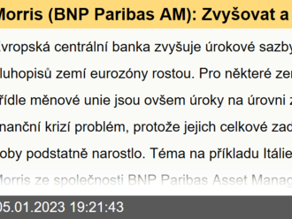 Morris  : Zvyšovat a snižovat sazby není žádná legrace, v ECB musejí mít zamotané hlavy