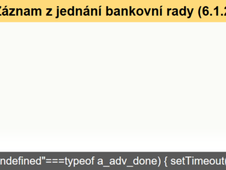 Záznam z jednání bankovní rady  