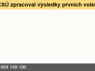 ČSÚ zpracoval výsledky prvních voleb roku 2023