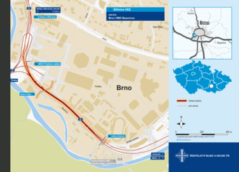 ŘSD: Vybrali jsme zhotovitele akce I/42 Brno, VMO Bauerova včetně navazující části dopravní infrastruktury MSKC, kterým je IMOS Brno a.s. za nabídkovou cenu 548,577 milionů Kč bez DPH