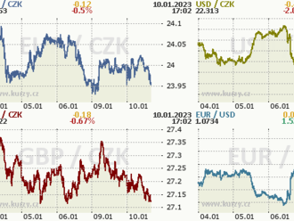 Koruna se drží poblíž historicky nejsilnějších úrovní  