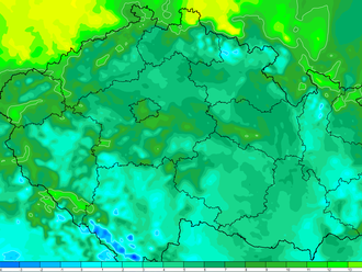 Teploty se na přelomu roku pohybovaly více než 10 °C nad normálem. Teploty nepatrně klesnou, ale do pátku se i tak budou pohybovat 7 °C nad normálem.