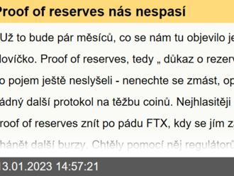 Proof of reserves nás nespasí