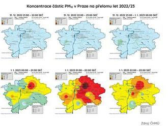 Ohňostroje a kvalita ovzduší na přelomu let 2022/23