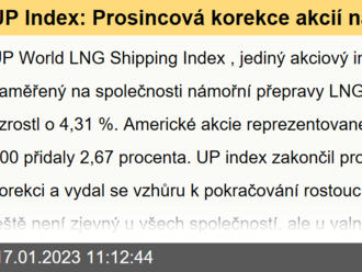 UP Index: Prosincová korekce akcií námořní přepravy skončila