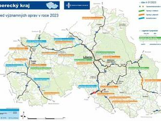 Přehled významných oprav v Libereckém kraji pro rok 2023