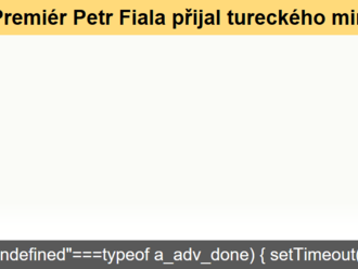 Premiér Petr Fiala přijal tureckého ministra národní obrany