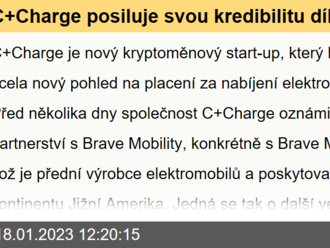 C+Charge posiluje svou kredibilitu díky partnerství s Brave Mobility