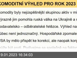 KOMODITNÍ VÝHLED PRO ROK 2023