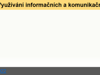 Využívání informačních a komunikačních technologií v podnikatelském sektoru - 2022