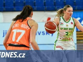 Basketbalistky KP Tany Brno trápily favorita, zkušené Bourges rozhodlo v závěru