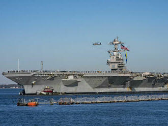 Ku brehom Izraela mieri najväčšia americká lietadlová loď  USS Gerald R. Ford