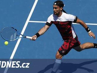 Odvrácené mečboly, pak radost. Fognini v Metách vyřadil loňského finalistu Bublika